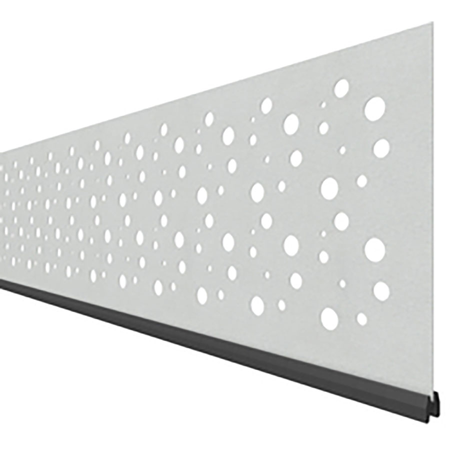 TraumGarten Sichtschutzzaun SYSTEM Dekorprofil BUBBLE Anthrazit, 30 cm Image