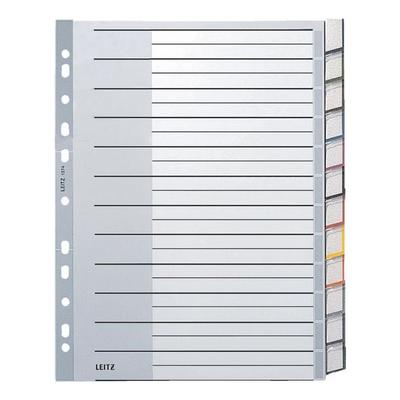 Leitz Kunststoffregister »1274« 12-teilig A4 Maxi grau, 23.8x29.7 cm