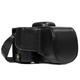 MegaGear Nikon D3400 (18-55) Ever Ready Leder Kamera-Case mit Trageriemen und Batteriezugang schwarz MG856