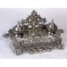 AA Importing Decorative Double Inkwell Metal in Gray | 7 H x 13 W x 1 D in | Wayfair 51696
