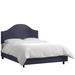 Alcott Hill® Mystere Upholstered Low Profile Standard Bed Metal/Polyester in White | 58 H x 41 W in | Wayfair ALCT2116 25540172