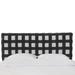 Brayden Studio® Terrio Box Seam Linen Panel Headboard Upholstered/Metal/Linen/Cotton in Black | 51 H x 4 D in | Wayfair BRAY3706 38312515