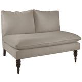 Alcott Hill® 47" Velvet Armless Settee Polyester in Brown | 33 H x 47 W x 34 D in | Wayfair ALCT2136 25541089