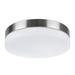 Aspen Creative Corporation 11" Simple Drum LED Flush Mount Glass in Gray | 3 H x 11 W x 11 D in | Wayfair 63002L-1