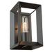 Brayden Studio® Haught 1 - Light Dimmable Flush Mount Metal in Black | 9 H x 5 W x 5 D in | Wayfair BRYS8866 34934763