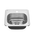 American Standard Colony 15" L x 15" W Drop-In Kitchen Sink Stainless Steel in Gray | 6 H x 15 W x 15 D in | Wayfair 22SB.6151511S.075