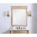 Hornsea Traditional Beleved Bathroom/Vanity Mirror Metal in Black/Brown Laurel Foundry Modern Farmhouse® | 38 H x 32 W in | Wayfair