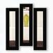 Latitude Run® Billie-Rae 3 Piece Panel Modern & Contemporary Mirror Set in Black | 21.5 H x 9.5 W x 0.75 D in | Wayfair BRYS1808 30571074