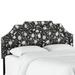 Darby Home Co Dwyer Linen Upholstered Panel Headboard Cotton in White/Black | 51 H x 78 W x 4 D in | Wayfair 379CD01E8A5240C9A32209192A90099E