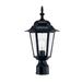 Charlton Home® Hope 1 -Light 17.25" H Hardwired Lantern Head Metal in Black | 17.25 H x 9.25 W x 9.25 D in | Wayfair