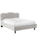 Willa Arlo™ Interiors Pires Tufted Upholstered Low Profile Platform Bed Polyester | 41 H x 74 W x 87 D in | Wayfair