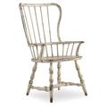 Hooker Furniture Sanctuary Windsor Back Arm chair Wood in Black | 43.25 H x 24.25 W x 25.25 D in | Wayfair 3005-75300