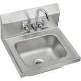 Elkay 17" Bathroom Sink w/ Faucet, Stainless Steel | 13 H x 15.5 D in | Wayfair CHSB1716C