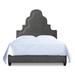 My Chic Nest Meela Platform Bed Upholstered/Velvet, Granite in Gray | 75 H x 77 W x 90 D in | Wayfair 559-4891-CK