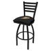 Holland Bar Stool NHL Swivel Bar Stool Upholstered/Metal in Brown | 19 W x 19 D in | Wayfair L01436AnaDks