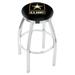 Holland Bar Stool Swivel 25" Counter Stool Upholstered/Metal in Black/Blue/Gray | 18 W x 18 D in | Wayfair L8C2C25Army