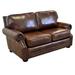 Westland and Birch Middleton 72" Genuine Leather Rolled Arm Loveseat Genuine Leather in Brown | 37 H x 72 W x 48 D in | Wayfair Middleton-L-11