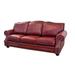 Westland and Birch Winchester 100" Genuine Leather Rolled Arm Sofa Genuine Leather in Brown | 37 H x 100 W x 45 D in | Wayfair Winchester-S-10