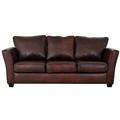 Wildon Home® Farda 90" Flared Arm Sofa Genuine Leather in Brown | 37 H x 90 W x 38 D in | Wayfair 442831E95867435DBF3F27AE4B1A9979