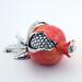 Intrada Italy Decorative Pomegrante in Orange | 3.5 H x 6.5 W x 3.4 D in | Wayfair SIL200/5