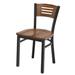 KFI Studios Cafe Solid Wood Dining Chair Wood in Brown | 32 H x 17.25 W x 19 D in | Wayfair 3315B-WL