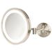 Jerdon 9-5" Lighted Wall Mount Mirror, Metal | 10.25 H x 9.75 W x 3.5 D in | Wayfair HL1016NL