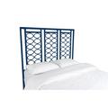 David Francis Furniture Infinity Wicker/Rattan Open-Frame Headboard Wicker/Rattan in Blue | 66 H x 63 W x 1.5 D in | Wayfair B5080-Q-S137