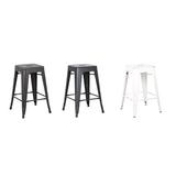 17 Stories Kendraya Bar & Counter Stool Metal in Black | 24 H x 17 W x 17 D in | Wayfair 192B8BB1B2704913832A0CE593C770C9