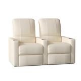 Latitude Run® Home Theater Row Seating (Row of 2), Leather | 42 H x 61 W x 39 D in | Wayfair LTTN3389 45520636