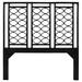 David Francis Furniture Infinity Wicker/Rattan Open-Frame Headboard Wicker/Rattan in Black | 66 H x 63 W x 1.5 D in | Wayfair B5080-Q-S129