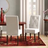 Latitude Run® Corinne Dining Chair Upholstered/Fabric in Brown | 39.5 H x 17.7 W x 24 D in | Wayfair LTRN2055 31542272