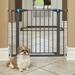 MidWest Homes for Pets Gate/Walk-thru Steel Pet Gate Metal (a highly durability option) in Gray | 29.88 H x 38 W x 1.13 D in | Wayfair 2929SG-GL