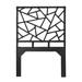 David Francis Furniture Tiffany Wicker/Rattan Open-Frame Headboard Wicker/Rattan in Black | 60 H x 42 W x 1.5 D in | Wayfair B4300-T-S129