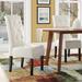 Latitude Run® Corinne Upholstered Dining Chair Upholstered in White | 39.5 H x 17.7 W x 24 D in | Wayfair LTRN2055 31542299