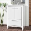 Latitude Run® Meraris 23" Single Bathroom Vanity Set, Ceramic in White | 34.25 H x 23 W x 19.25 D in | Wayfair E560B2C6B8564361A58A20FC3A16D5CE