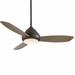 Minka Aire 52" Concept I 3 - Blade Propeller Ceiling Fan w/ Remote Control & Light Kit Included in Brown | Wayfair MF517LORB