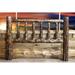 Loon Peak® Glacier Country Collection Pine Headboard Wood in Gray/White | 47 H x 46 W x 6 D in | Wayfair LNPK6584 38999010