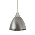 Latitude Run® Cavan 1 - Light Single Bell Pendant in Gray | 2.62 H x 3.37 W x 3.37 D in | Wayfair LRUN7495 39730475