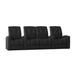 Red Barrel Studio® Chrysander Home Theater Row Seating (Row of 4) Microfiber/Microsuede in Black | 44 H x 121 W x 40 D in | Wayfair