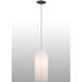 Meyda Lighting Cilindro 1 - Light Single Cylinder Pendant in Gray/White | 16 H x 6.5 W x 6.5 D in | Wayfair 141461