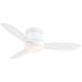 Minka Aire 52" Concept II 3 - Blade Outdoor LED Propeller Ceiling Fan w/ Wall Control & Light Kit Included in White | Wayfair MF474LWH