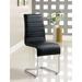Orren Ellis Tufted Side Chair Upholstered in Black | 38 H x 17 W x 22.5 D in | Wayfair OREL8407 41388939