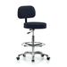 Perch Chairs & Stools Height Adjustable Exam Stool w/ Basic Backrest & Foot Ring Metal in Black | 47.5 H x 24 W x 24 D in | Wayfair WTBAC3-BIMF