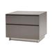 Orren Ellis Bairdstown 2 Drawer Nightstand Wood in Gray/Brown | 19 H x 24 W x 17 D in | Wayfair OREL7964 41388276