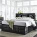 Lark Manor™ Piechota Low Profile Storage Platform Bed Wood in Black | 56 H x 78 W x 93 D in | Wayfair A9EA52429FD24BBBBCDADD7A8CB3E868