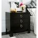 Willa Arlo™ Interiors Velasco 3 Drawer Nightstand Wood in Black | 28 H x 28 W x 17.8 D in | Wayfair D673112C63A0467FB0B5A3AD805B06CF