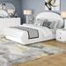 Orren Ellis Rachna Upholstered Platform 5 Piece Bedroom Set Upholstered, Crystal in Brown/White | King | Wayfair ORNE3363 41927466