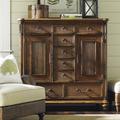 Tommy Bahama Home Bali Hai 9 Drawer Combi Chest Wood in Brown/Red | 54 H x 54 W x 21 D in | Wayfair 593-329