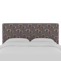 Wrought Studio™ Heineman Linen Panel Headboard Upholstered/Metal/Linen/Cotton in Black | 51 H x 41 W x 4 D in | Wayfair VRKG3070 39063589