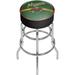 Trademark Global NHL Swivel 31" Bar Stool Upholstered/Metal in Gray | 31 H x 20 W x 20 D in | Wayfair NHL1000-MW2